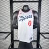 2025 Season, Clippers, Home, White, No. 0, Russell Westbrook