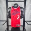 25th Season Clippers Air Jordan Limited Edition Red Jersey No. 2 Kawhi Leonard