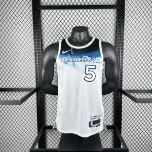 25th Season Timberwolves City Edition No. 5 Edwards