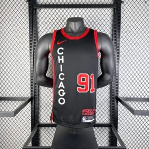 24th Season, Chicago Bulls, City Edition, No. 91, Dennis Rodman