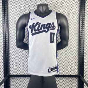 2023-2024 NBA Season | Sacramento Kings | Home White Edition | No. 0 | Malik Monk