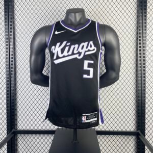 2023-2024 NBA Season | Sacramento Kings | Road Black Edition | No. 5 | De'Aaron Fox